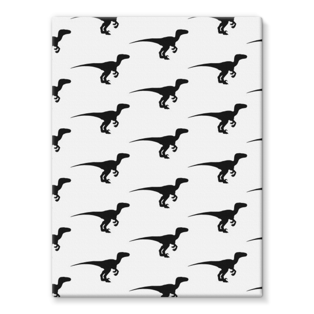 Dino All Over Stretched Eco-Canvas