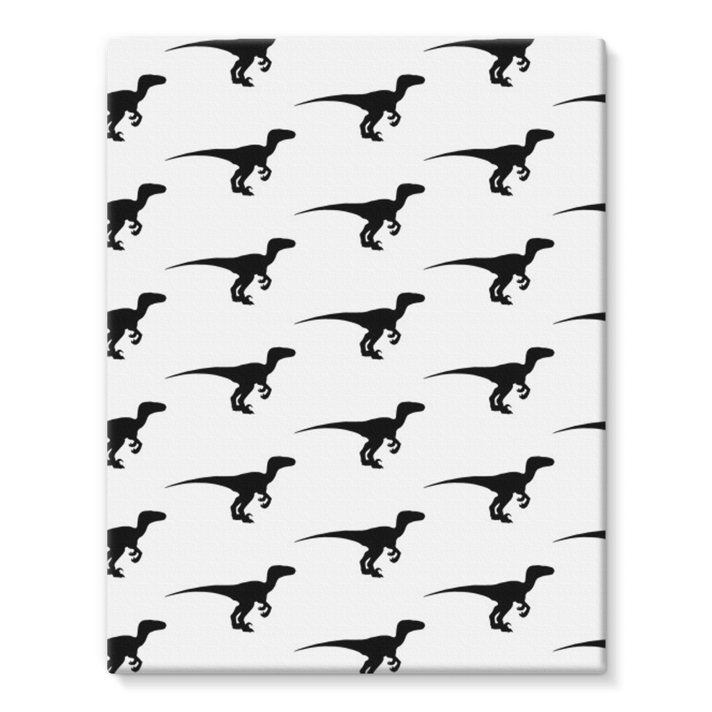 Dino All Over Stretched Eco-Canvas