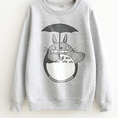 Kawaii Warming Totoro Printing Jumper