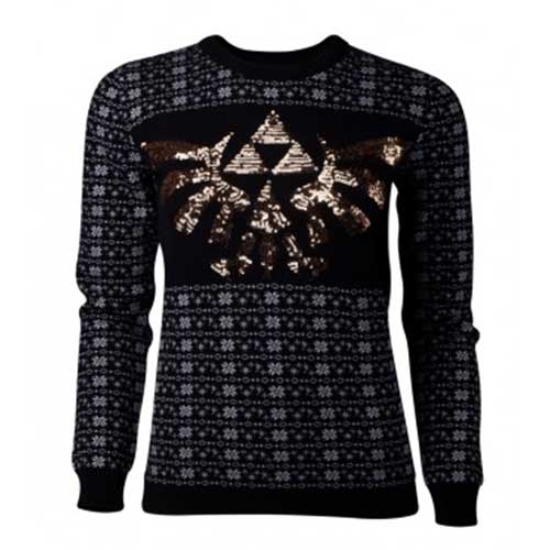 Zelda - Tri-Force Glitter Women's Christmas Jumper