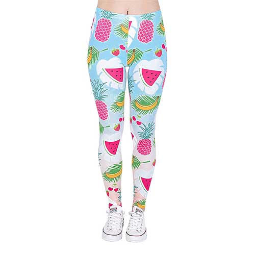 Tropical Fruits Leggings (Multicoloured)