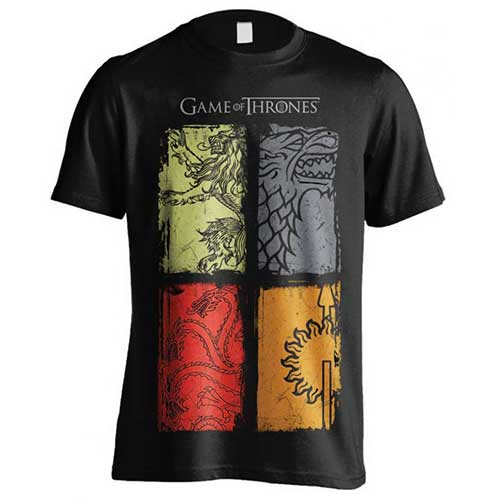 Game of Thrones 4 Logos T shirt